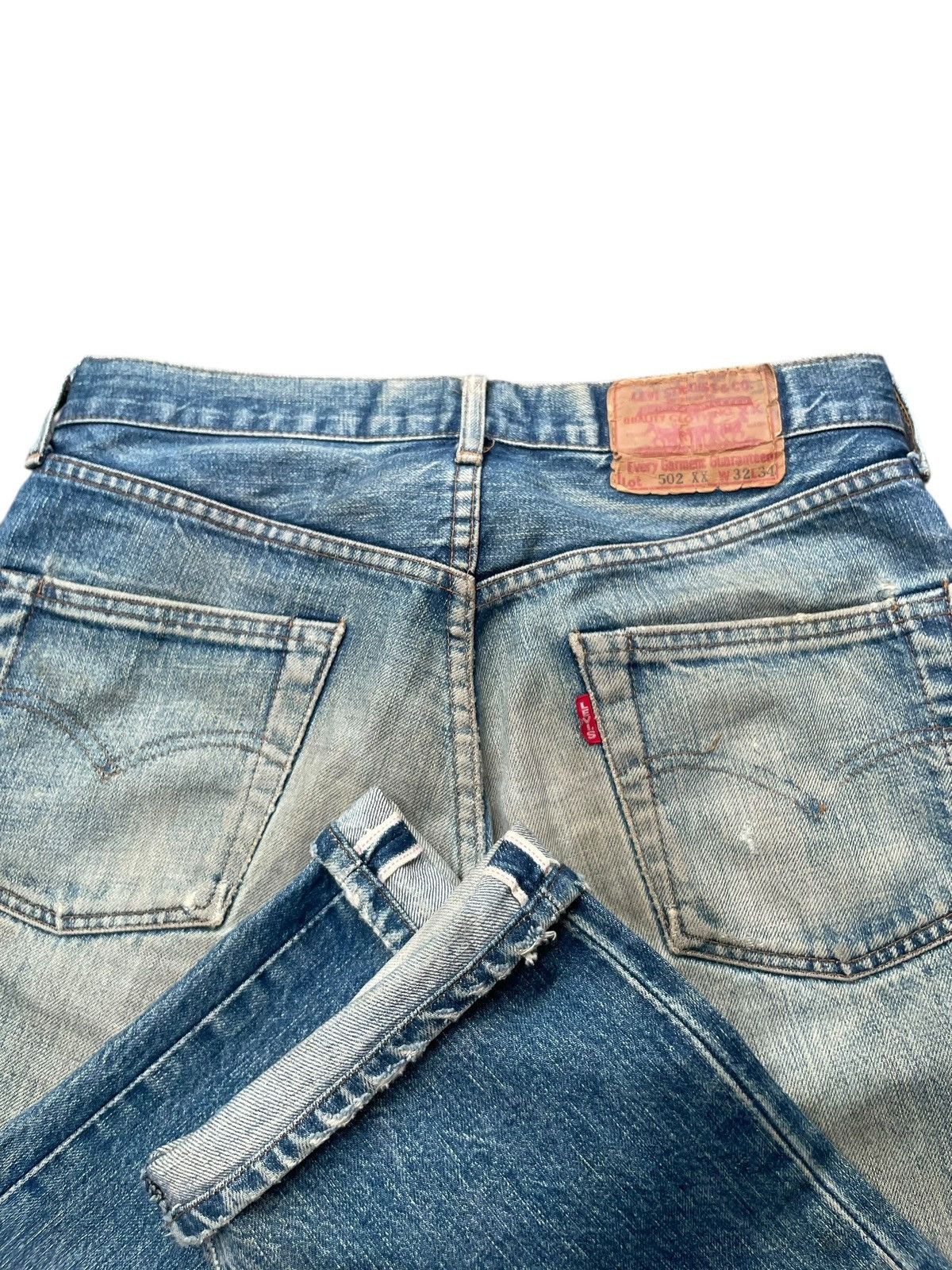 Levi's Vintage 1991 Levis 502XX E Selvedge Denim Size US 32 / EU 48 - 14 Thumbnail