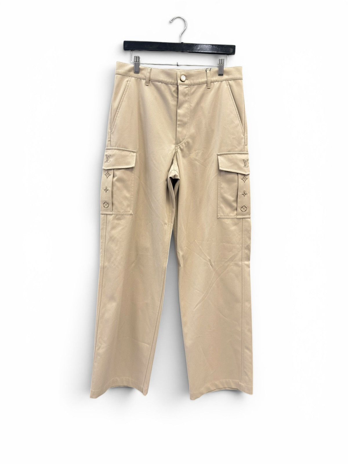 Louis Vuitton Louis Vuitton Beige Monogram Cargo Pants Size US 32 / EU 48 - 1 Thumbnail