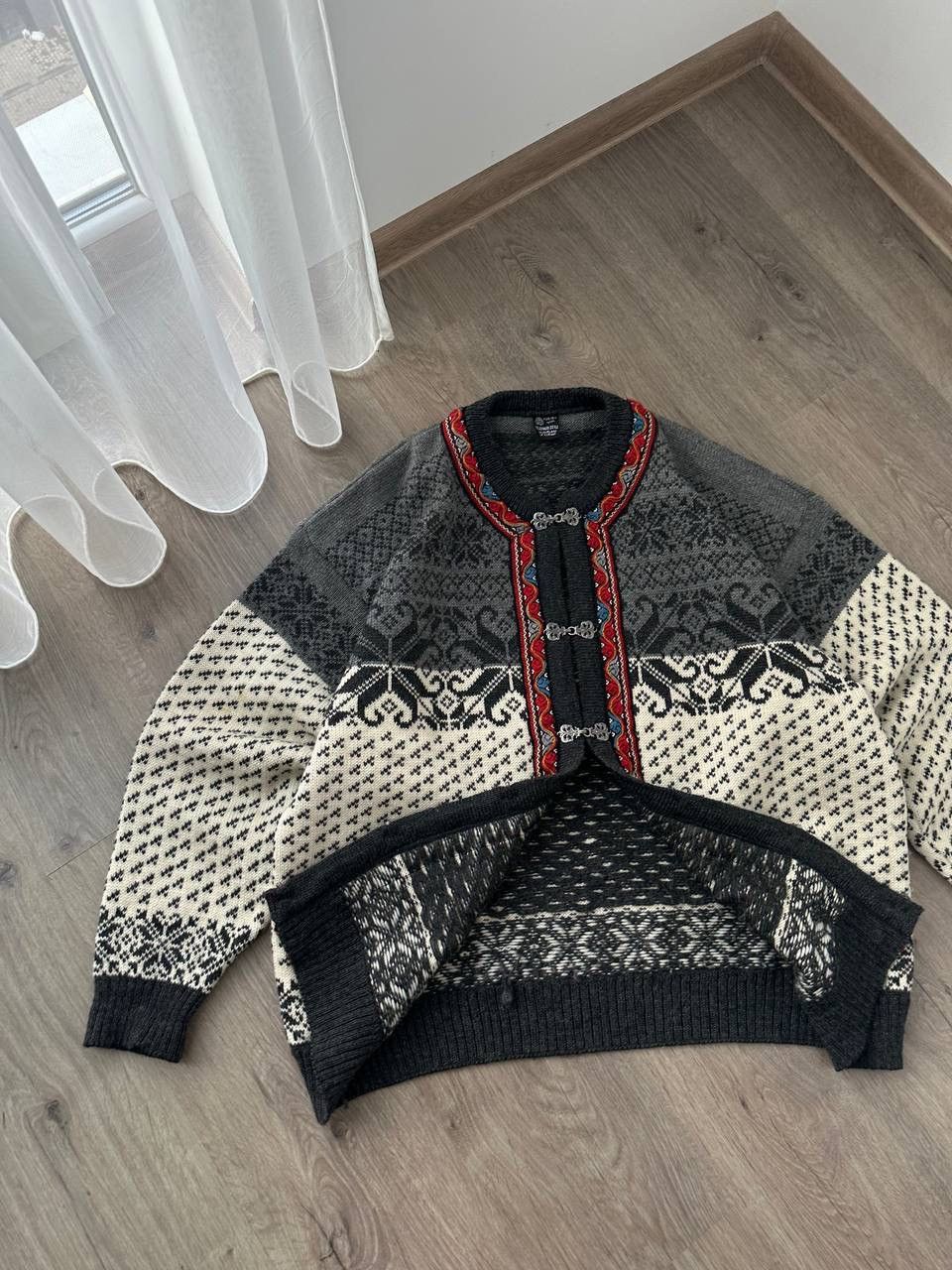 Dale Of Norway × Vintage Vintage Nordman Land 80’s Wool Cardigan Claps Sweater Size US L / EU 52-54 / 3 - 12 Thumbnail