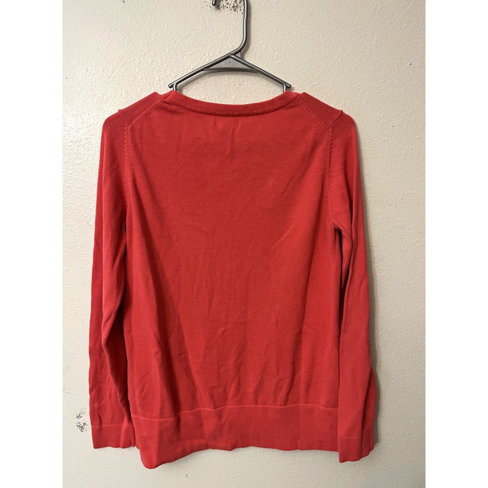 Gap Gap Pink Solid Crew Neck Long Sleeve Size Medium Sweater Size M / US 6-8 / IT 42-44 - 3 Thumbnail