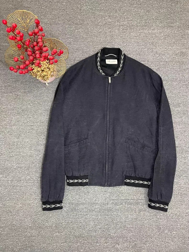 Saint Laurent Paris Saint Laurent Paris Ethnic Patchwork Embroidered Jacket Size US S / EU 44-46 / 1 - 1 Thumbnail