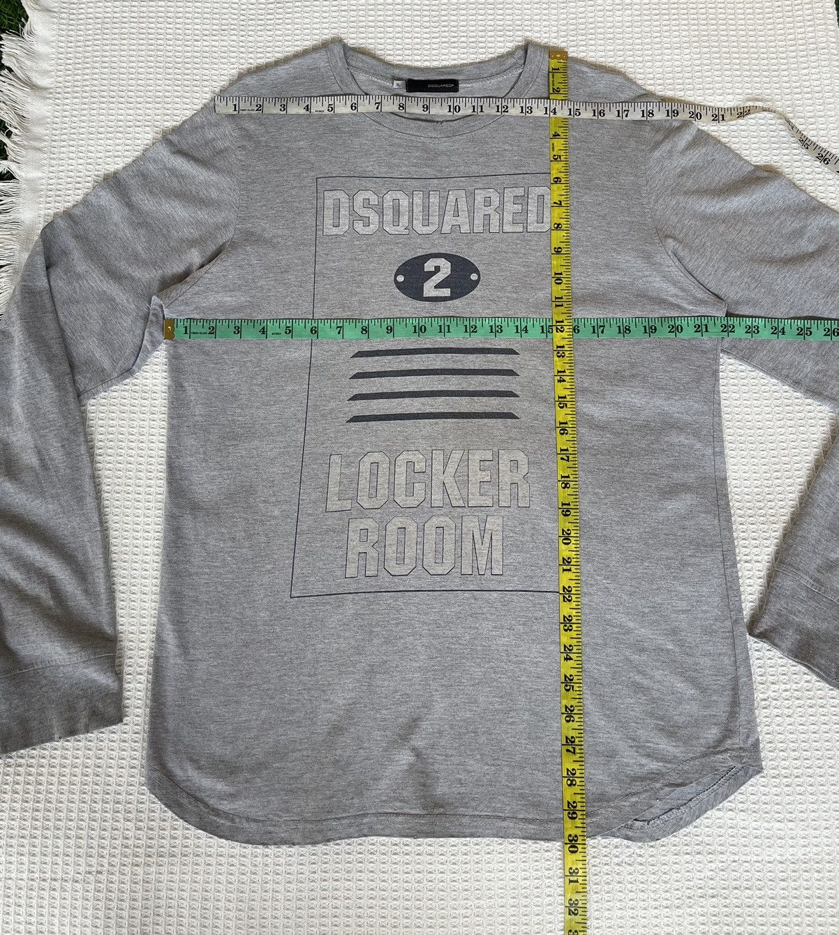 Designer × Dsquared2 × Vintage Vintage’y2k🔥DS QUARED2🔥Locker Room Distressed Longsleeve Tee Size US XL / EU 56 / 4 - 11 Thumbnail