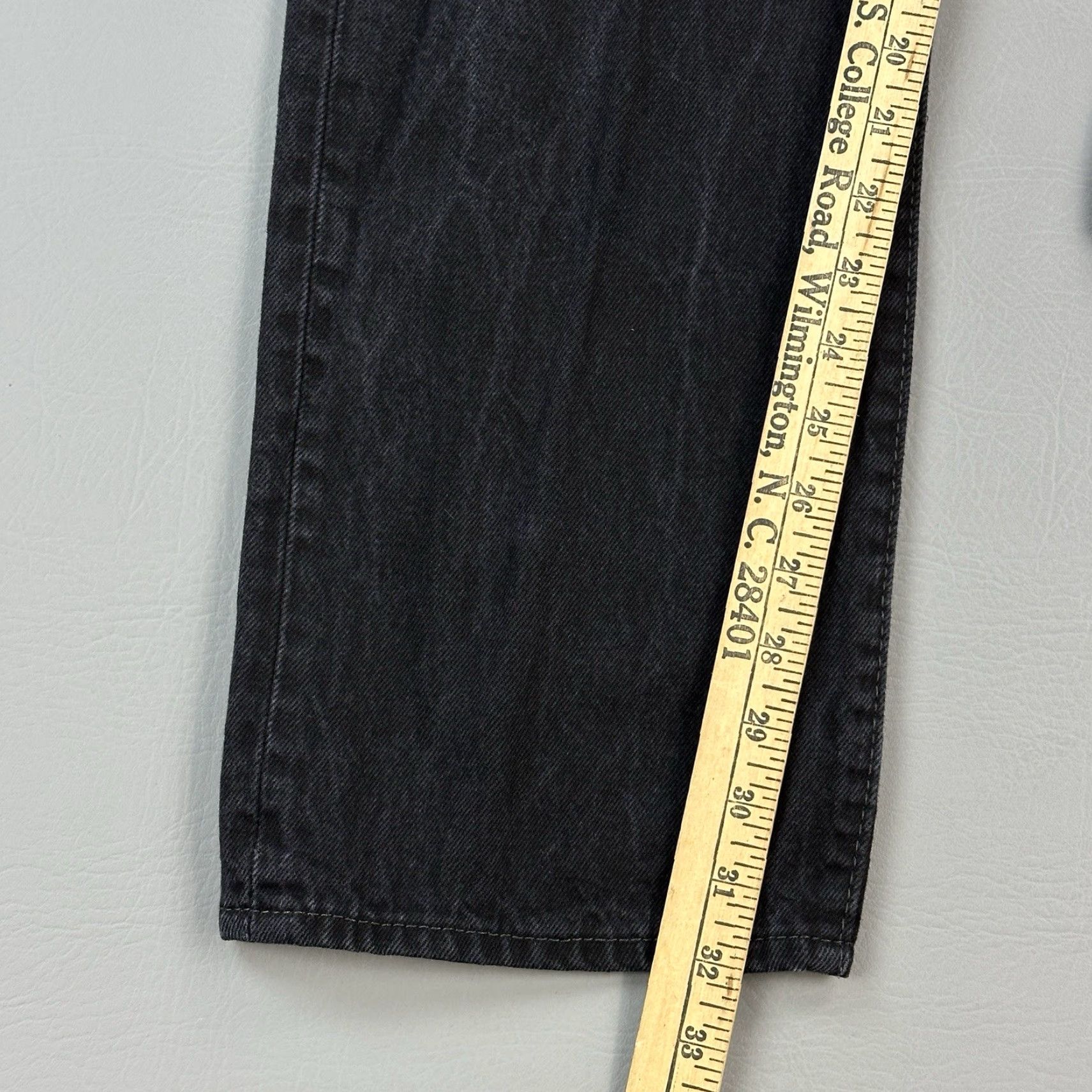 Levi's VINTAGE Levi's 501 Jeans Mens 36x34 36x32 Black Denim Straight Button Fly Casual Jeans Mens jeans Vintage 501 Cowboy Logo Retro USA Mens Size US 36 / EU 52 - 3 Thumbnail