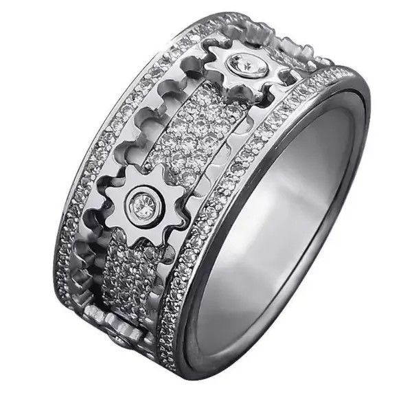 Jewelry Chiyuri x azawa Gear Spinner Ring ( size 8-12 ) Size ONE SIZE - 8 Thumbnail