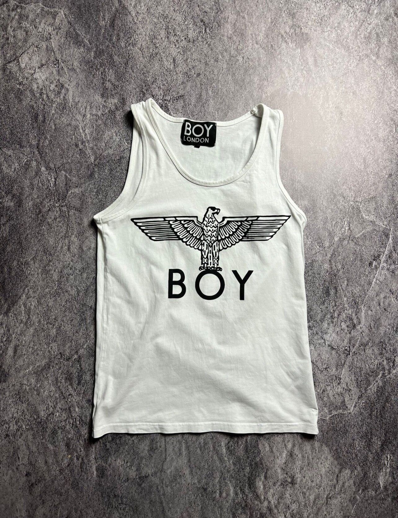 Pre-owned Boy London X Seditionaries Y2k 00s Boy London Big Punk Japan Style Logo Tank Tee Shirt In White