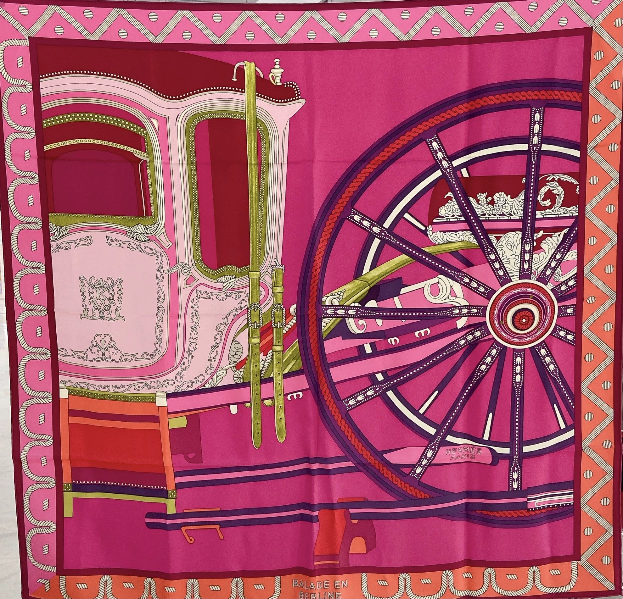 Hermes Hermes Silk Scarf 1077 Size ONE SIZE - 1 Thumbnail