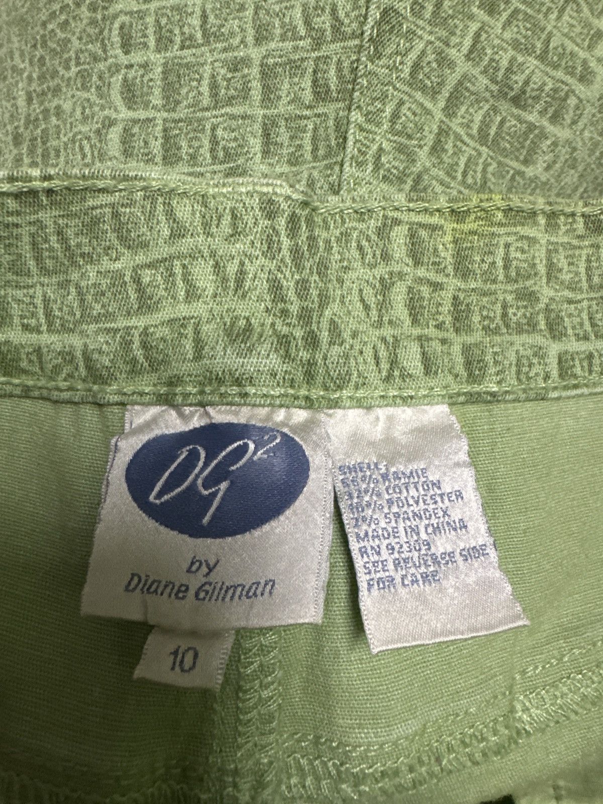 If Six Was Nine Vintage DIANE GILMAN Elastic Snake Design Pants Size US 30 / EU 46 - 16 Thumbnail