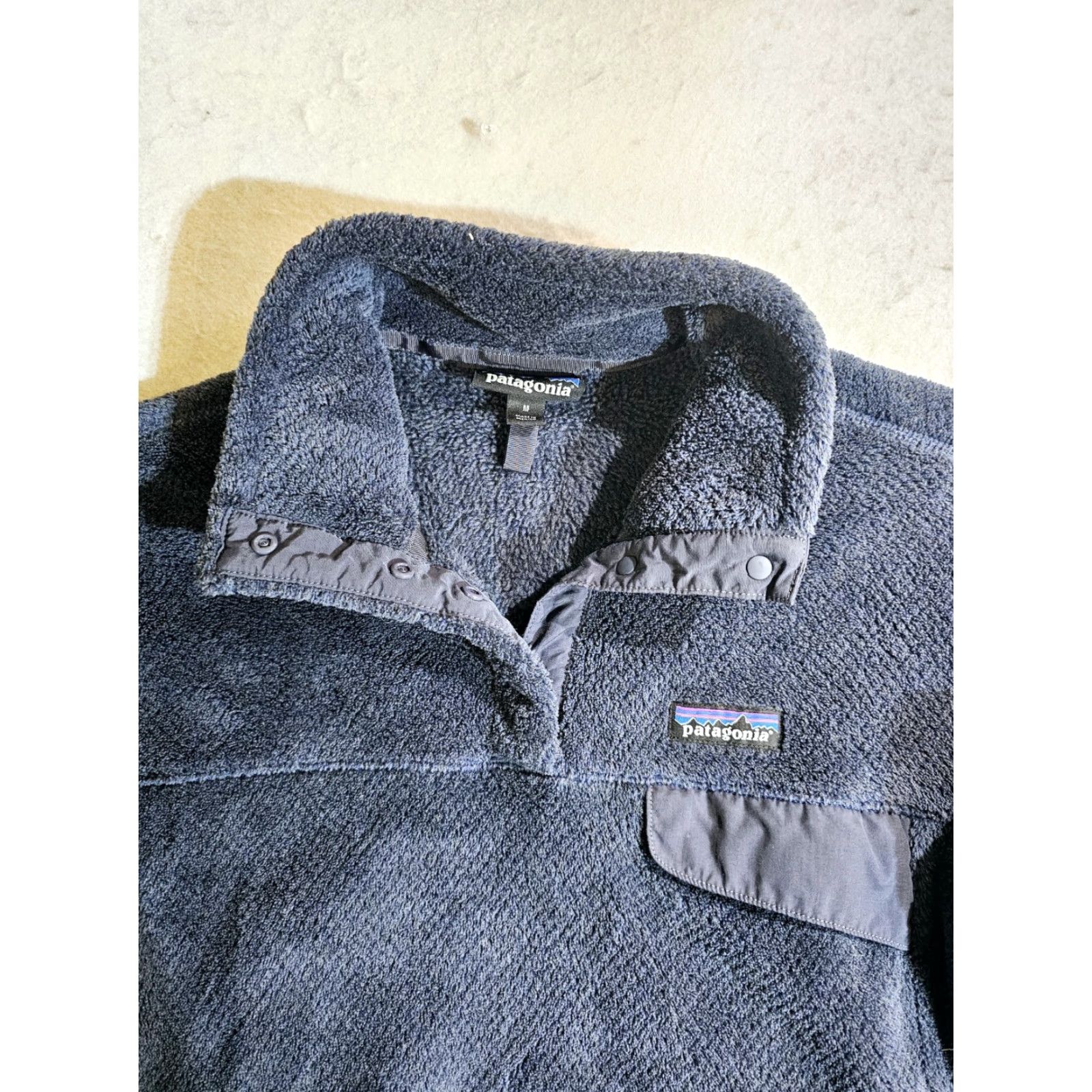 Patagonia Patagonia Signature Re-Tool Snap T Fleece Pullover Navy Blue Womens Size Medium Size M / US 6-8 / IT 42-44 - 7 Thumbnail