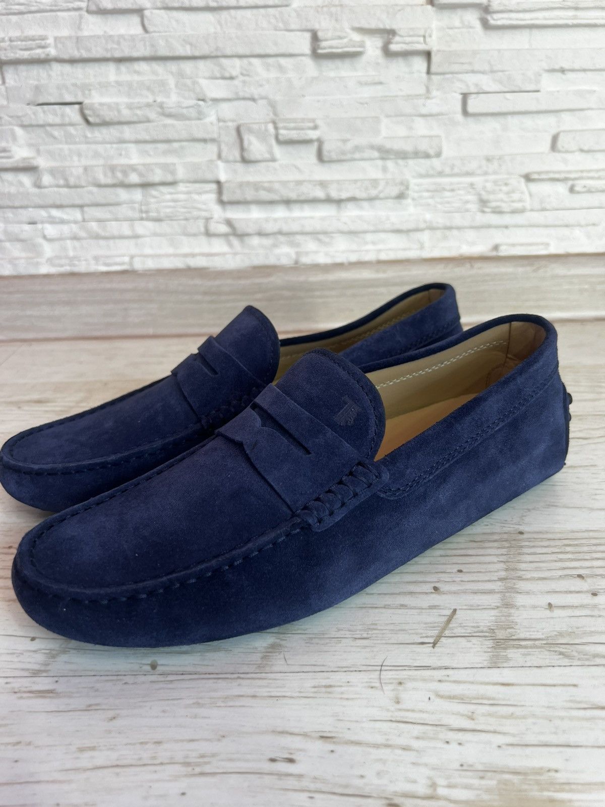 Tod's Tod’s Nuovo Gommino Galassia Loafers UK 6 Blue Suede Shoes Size US 6 / EU 39 - 2 Thumbnail