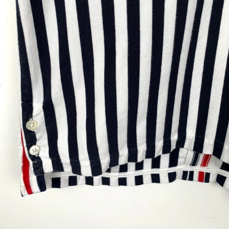 Thom Browne Thom Browne Black and white striped round-neck cotton short Size US M / EU 48-50 / 2 - 5 Thumbnail