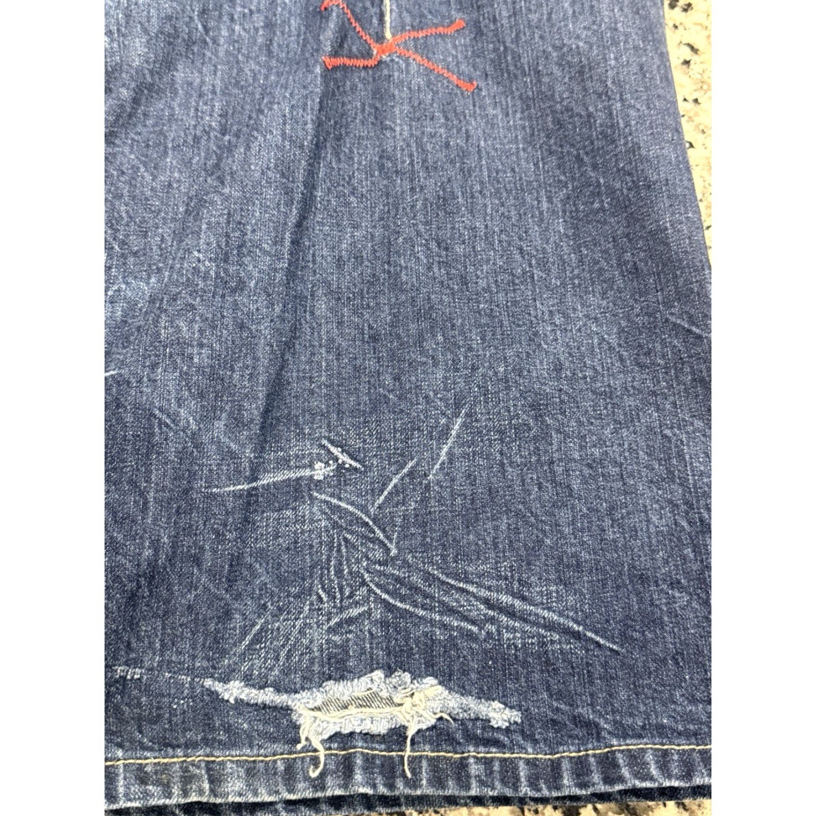 Denime VINTAGE Marithe Francois Girbaud Jeans Mens 38 Regular Blue 33in Inseam Baggy Straight Denim 1990s Mens Size US 38 / EU 54 - 6 Thumbnail