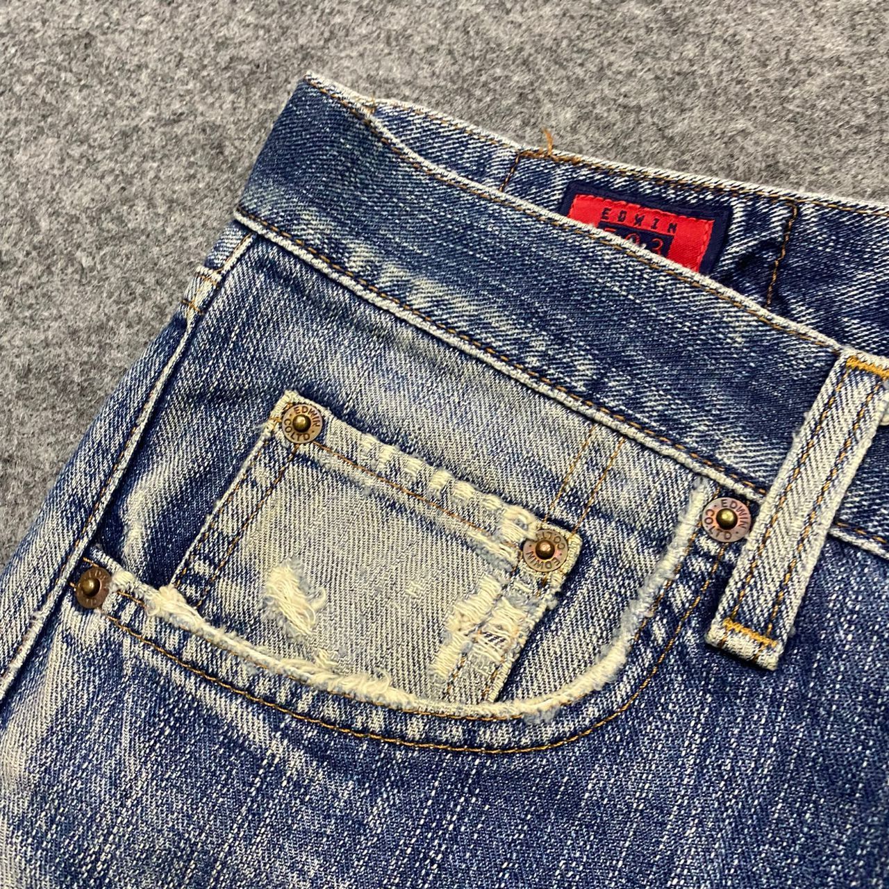 Edwin 💥Best Offer💥Vintage Edwin 503 Distressed Denim Size US 34 / EU 50 - 10 Thumbnail