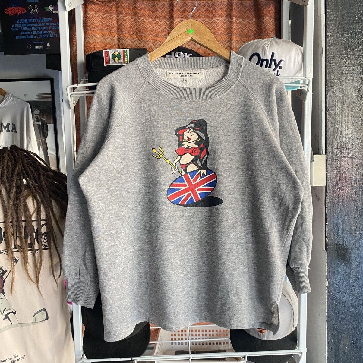 Katharine Hamnett London Vintage KATHARINE HAMNETT LONDON Mermaid Union Jack 2013 Size US M / EU 48-50 / 2 - 1 Thumbnail