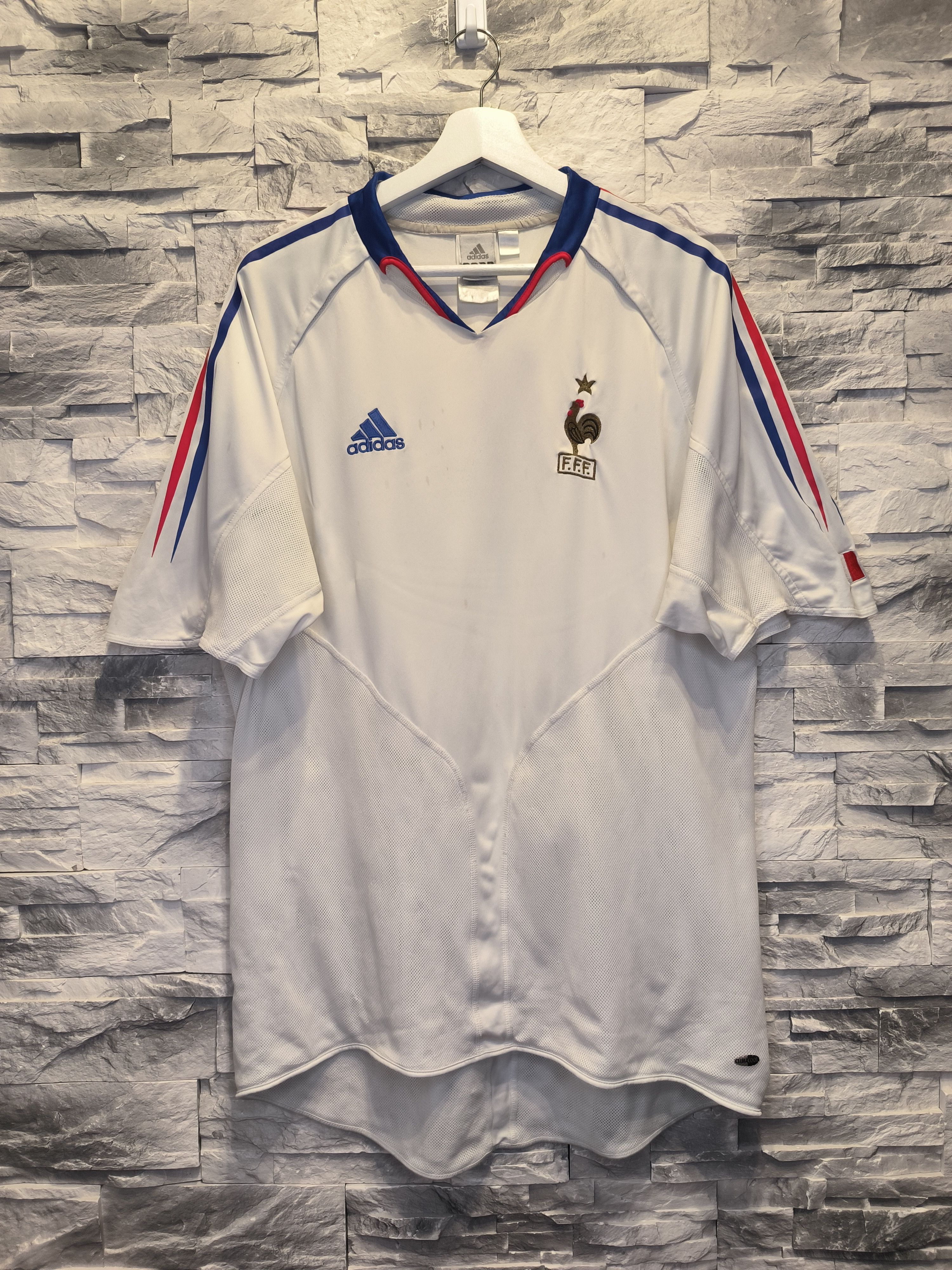 Adidas × Vintage Vintage Adidas Soccer Jersey France National Team 2004 2005 Size US L / EU 52-54 / 3 - 1 Thumbnail