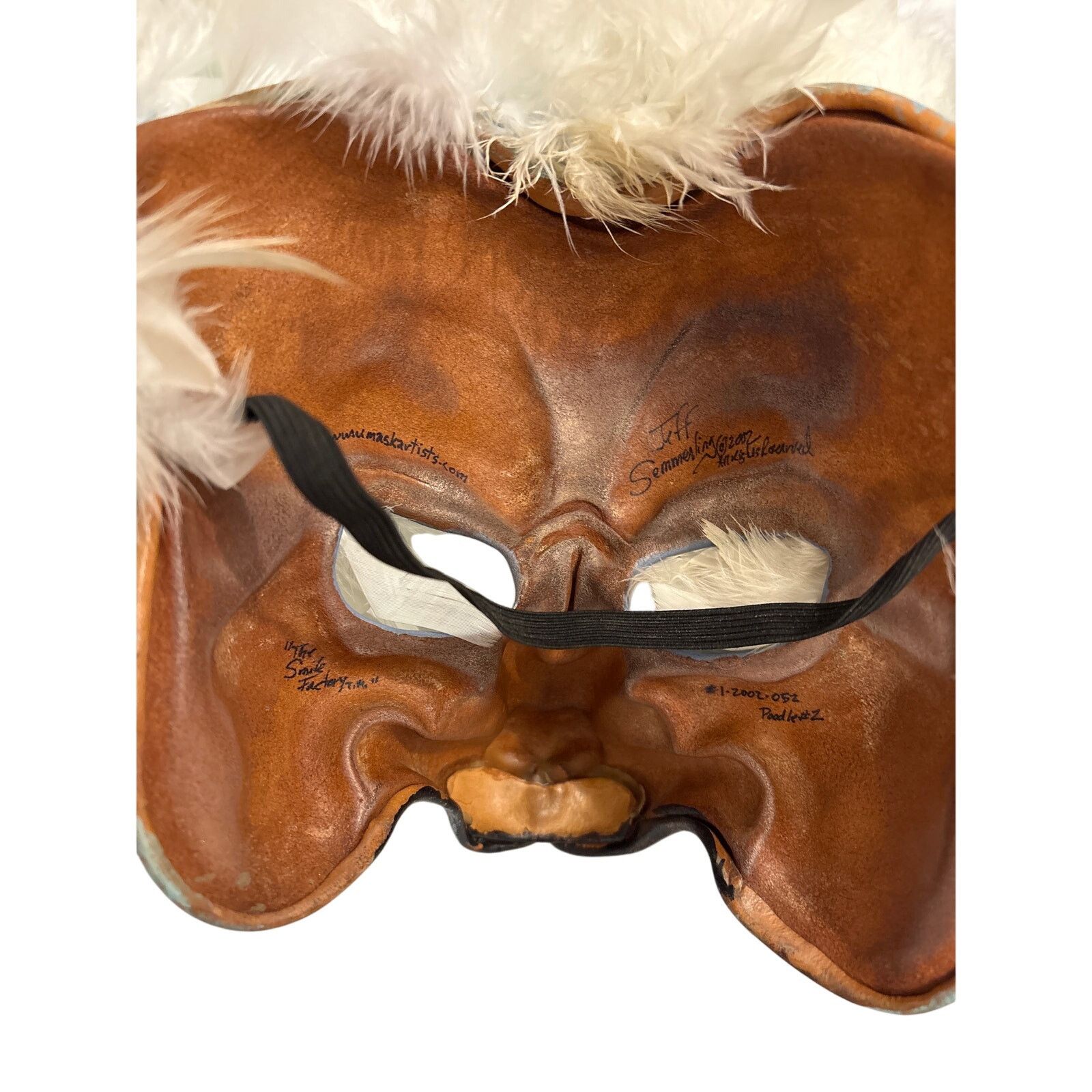 Handmade Y2K Vtg authentic Jeff Semmerling handmade leather mask Size ONE SIZE - 4 Thumbnail