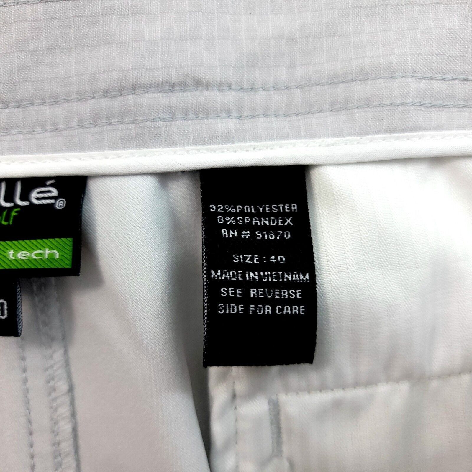 Bolle Bolle Golf Tech Gray Geometric Chino Polyester High Rise Sho Size US 40 / EU 56 - 5 Thumbnail