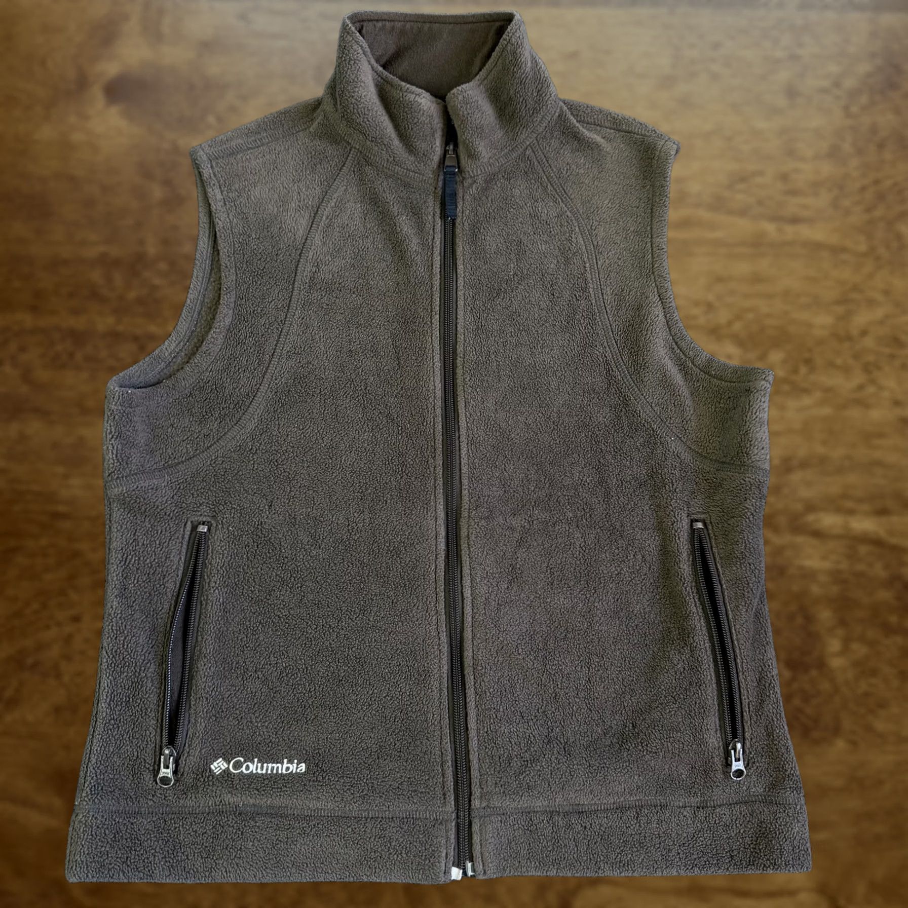 Vintage Columbia Vest Womens Medium Brown Fleece Full Zip Collared Pockets Outdoor Size M / US 6-8 / IT 42-44 - 1 Thumbnail