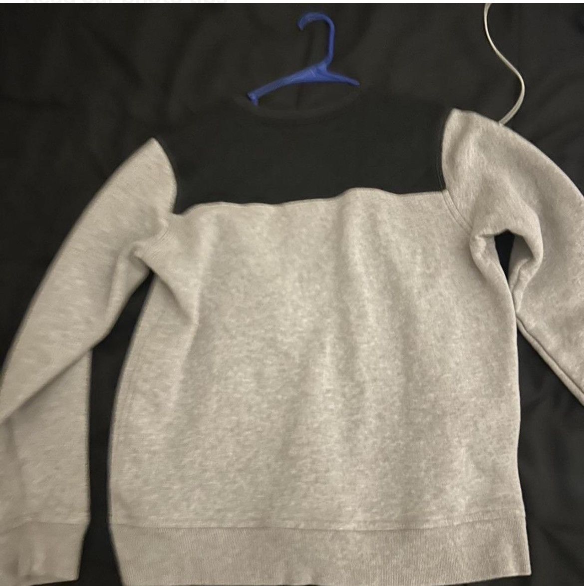 Nike Nike Quilted Panel Crewneck Sweatshirt – Heather Grey/Black Size US M / EU 48-50 / 2 - 2 Thumbnail