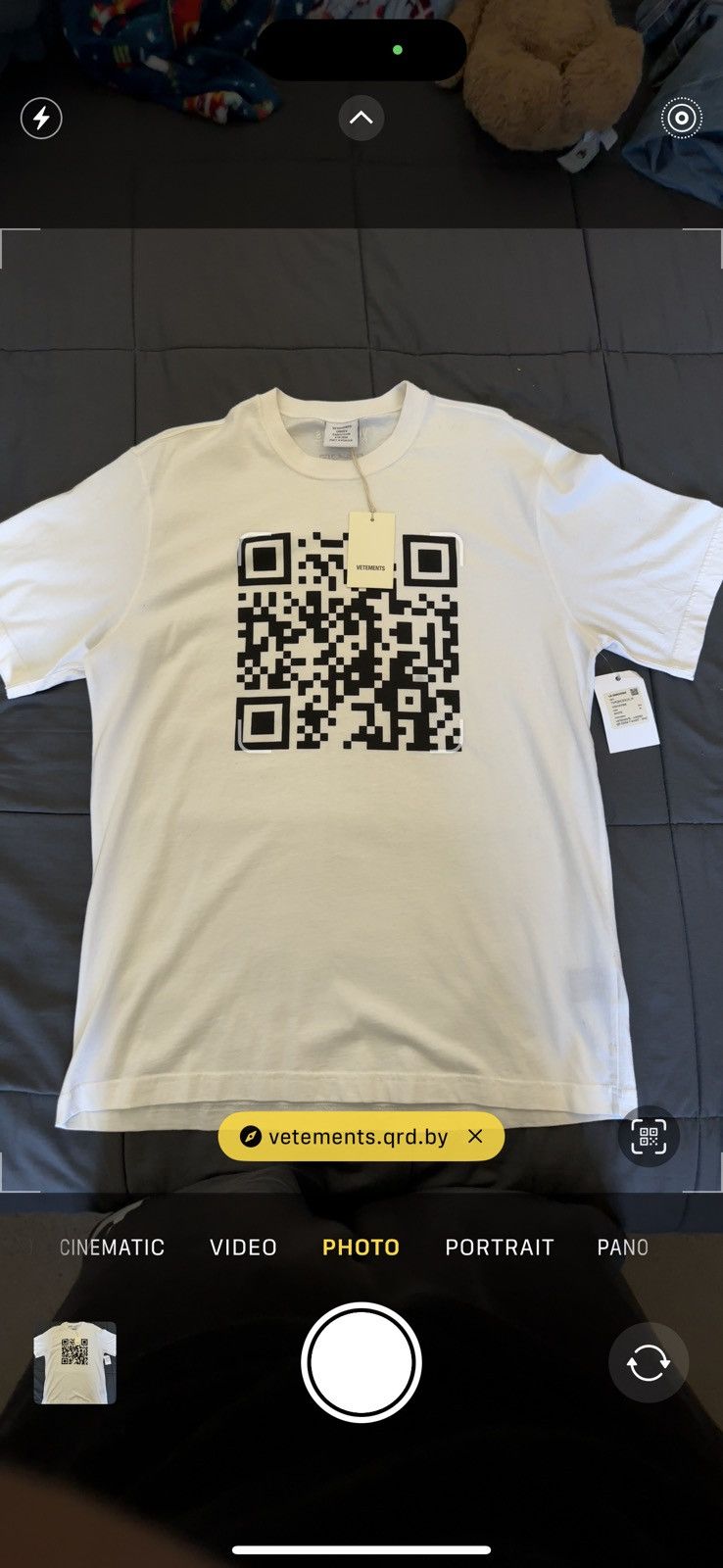 Vetements Vetements QR Code Tee Size US M / EU 48-50 / 2 - 5 Thumbnail