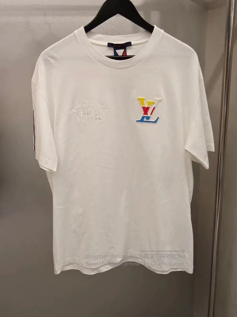 Louis Vuitton Louis Vuitton NBA Co-Branded White Casual Short Sleeve T-S Size US L / EU 52-54 / 3 - 1 Thumbnail