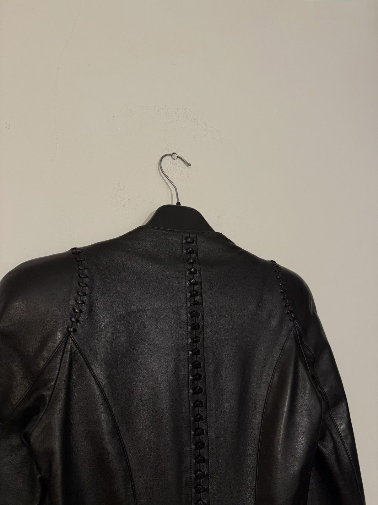 Alexander McQueen Alexander McQueen Leather Jacket Biker Black Fashion Size XS / US 0-2 / IT 36-38 - 13 Thumbnail