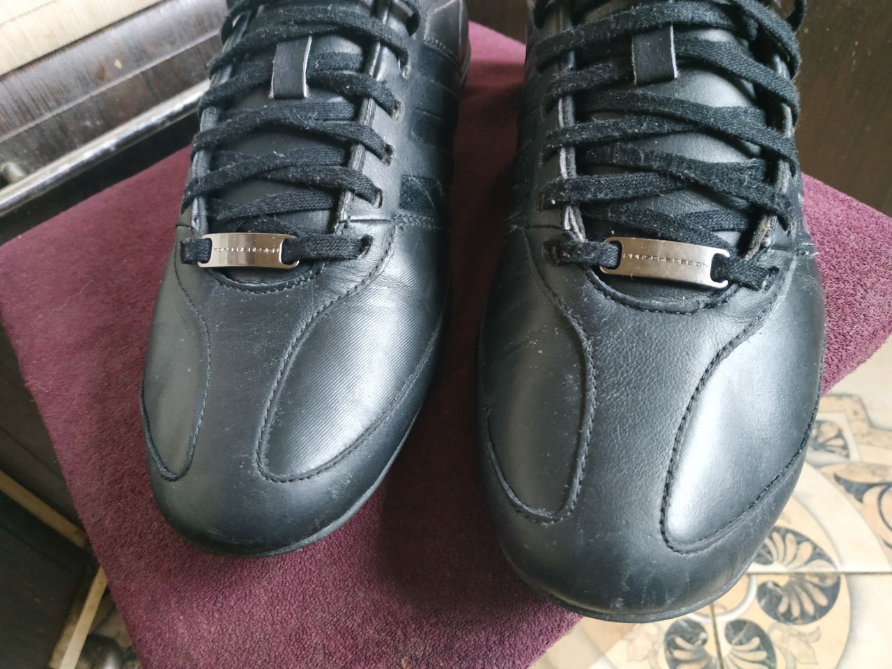 Adidas Adidas x Porsche Design Typ 64 Black Leather Sneakers Size US 9.5 / EU 42-43 - 9 Thumbnail
