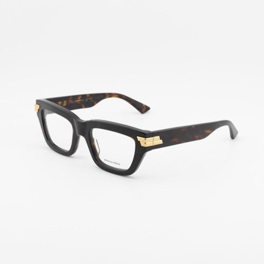 Bottega Veneta Bottega Veneta BV1190O 002 Eyeglasses Havana 50mm Rectangle Size ONE SIZE - 1 Thumbnail