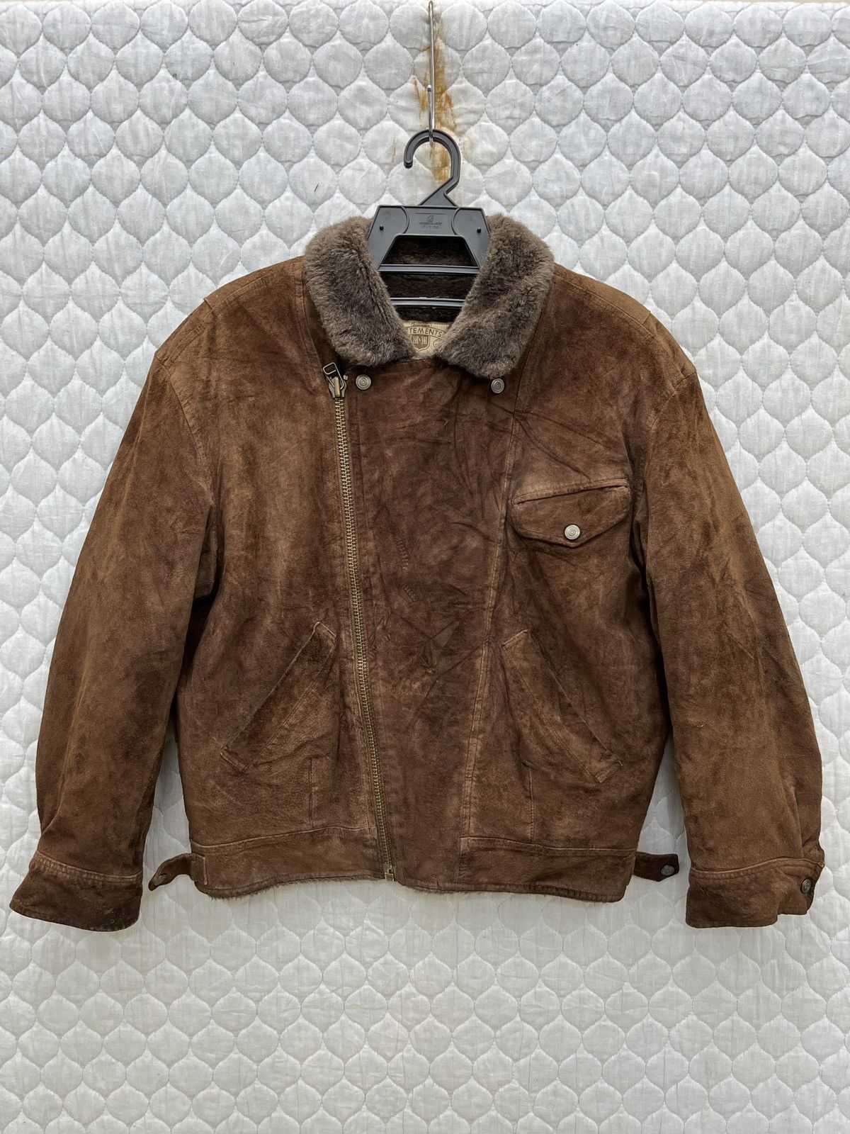 image of Archival Clothing x Leather Jacket Archive Mens Melrose Leather Jacket in Brown (Size Medium)