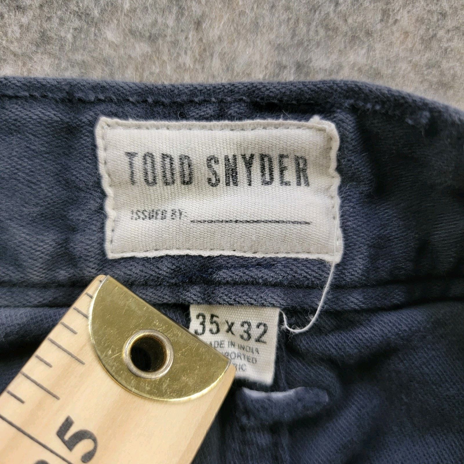 Todd Snyder Todd Snyder Italian Moleskin Slim Fit Chino Pants 5-Pocket Size US 35 - 9 Thumbnail