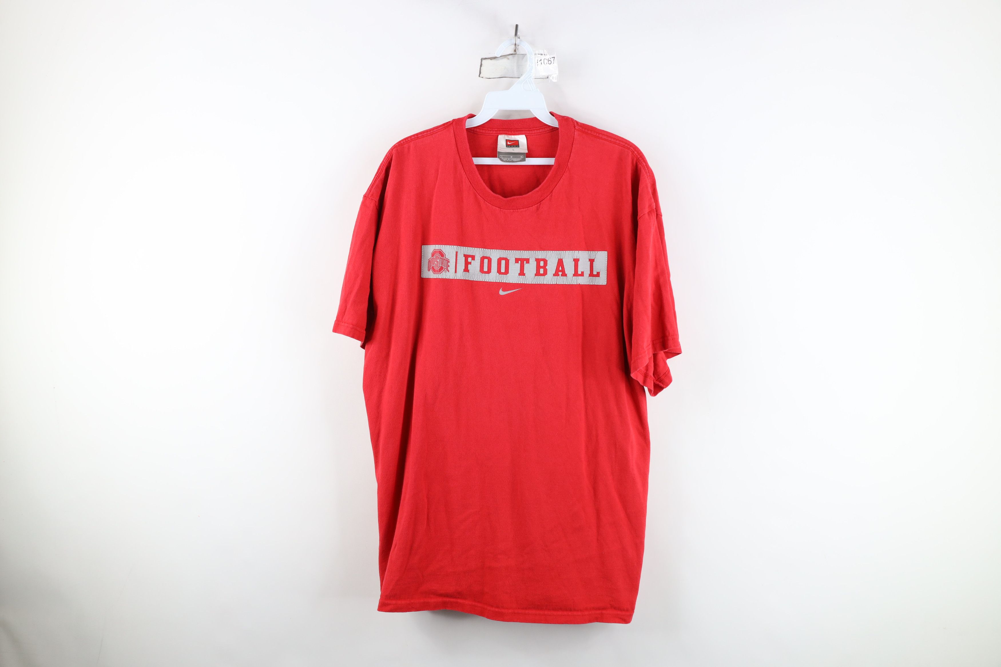 Nike Vintage Nike Swoosh Ohio State University Football T-Shirt Size US L / EU 52-54 / 3 - 1 Thumbnail