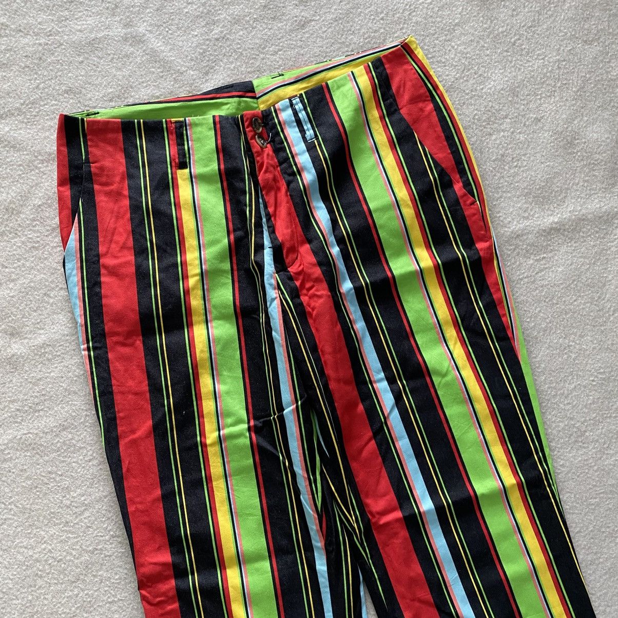 If Six Was Nine × Japanese Brand Loud Mouth Baggy Stripes Pants w33 Size US 33 - 2 Thumbnail