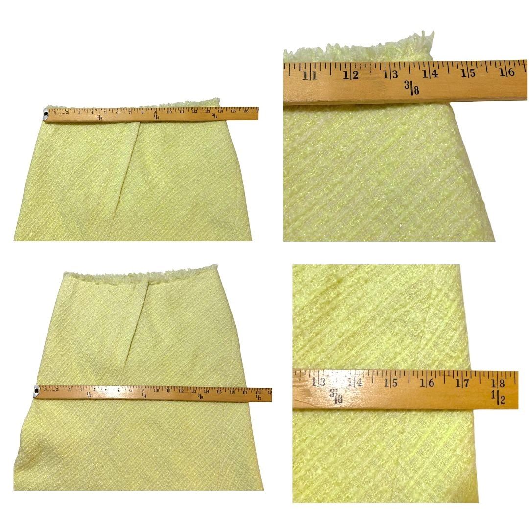 Alexander Wang Alexander Wang Yellow Frayed Tweed Midi Skirt, Size S Size 27" / US 4 / IT 40 - 13 Thumbnail