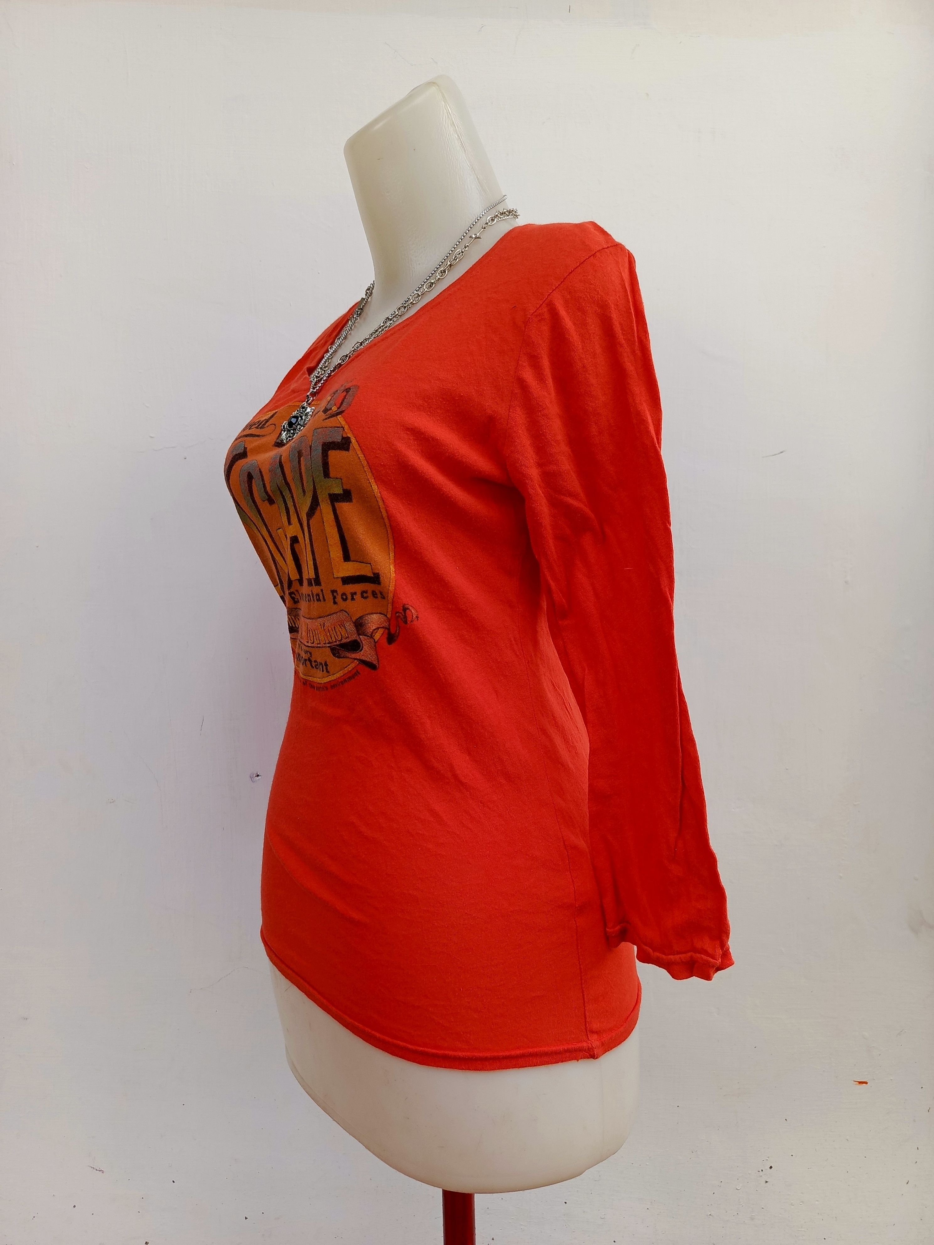 MOUSSY Moussy Japan Brand 3/4 Sleeve Printed Tee Size XS / US 0-2 / IT 36-38 - 5 Thumbnail
