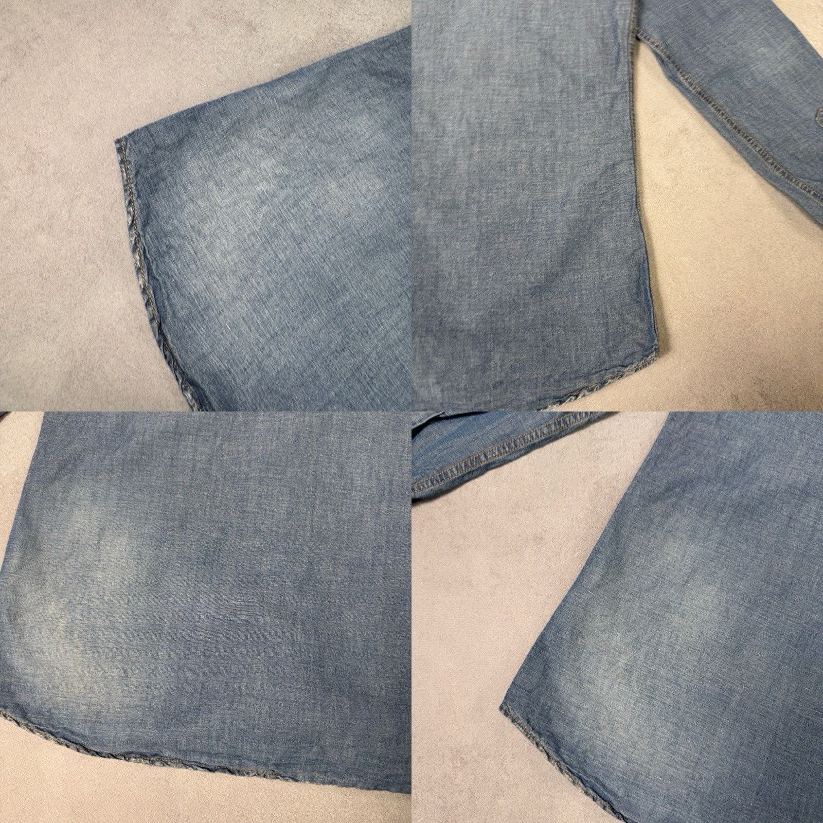 Dsquared2 Dsquared2 Men Denim Shirt Size 46 Blue Cotton Size US M / EU 48-50 / 2 - 22 Thumbnail
