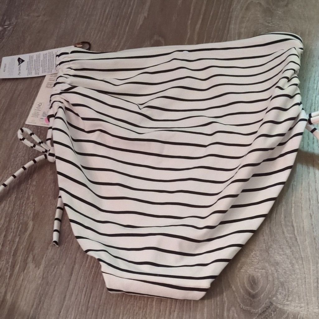 Other Calia Coastal Stripe White Ruched Side Tie Bottom Size XS Size ONE SIZE - 6 Thumbnail