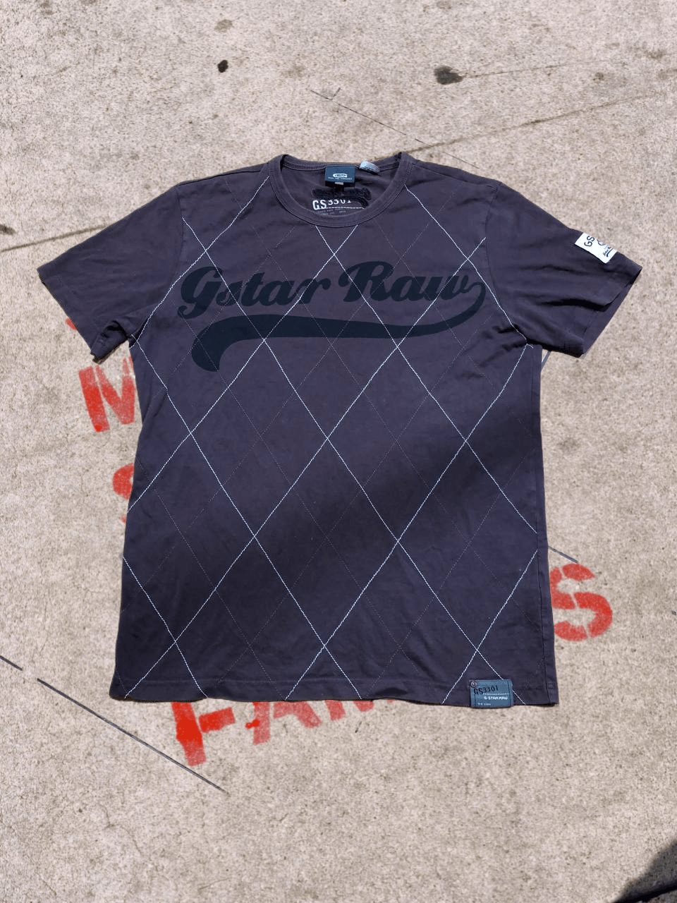 G-Star Vintage T-shirts G-Star Raw Big Logo Used Y2K 00s Size US XL / EU 56 / 4 - 1 Thumbnail