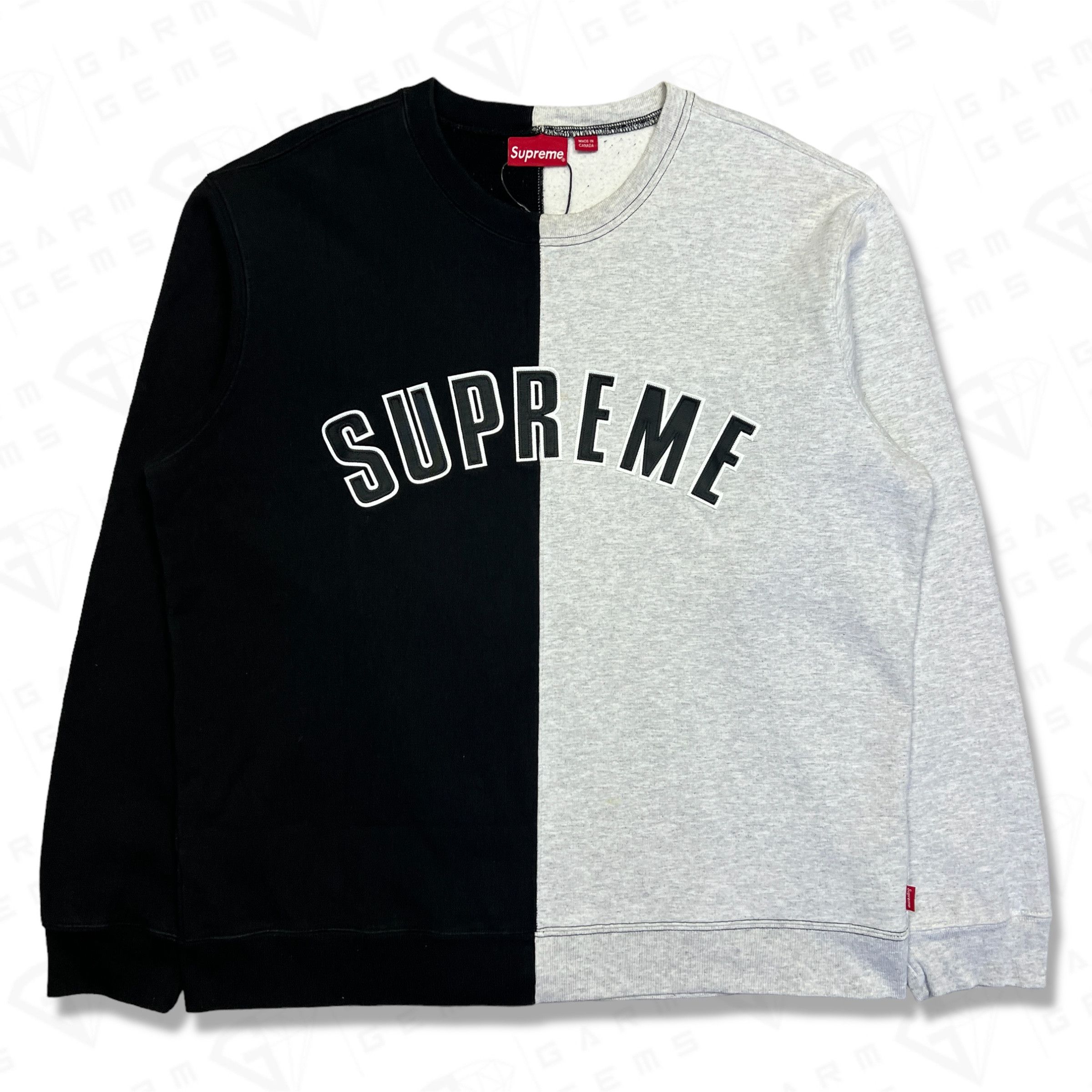 Supreme Supreme Split Crewneck Sweatshirt Size US XL / EU 56 / 4 - 1 Thumbnail