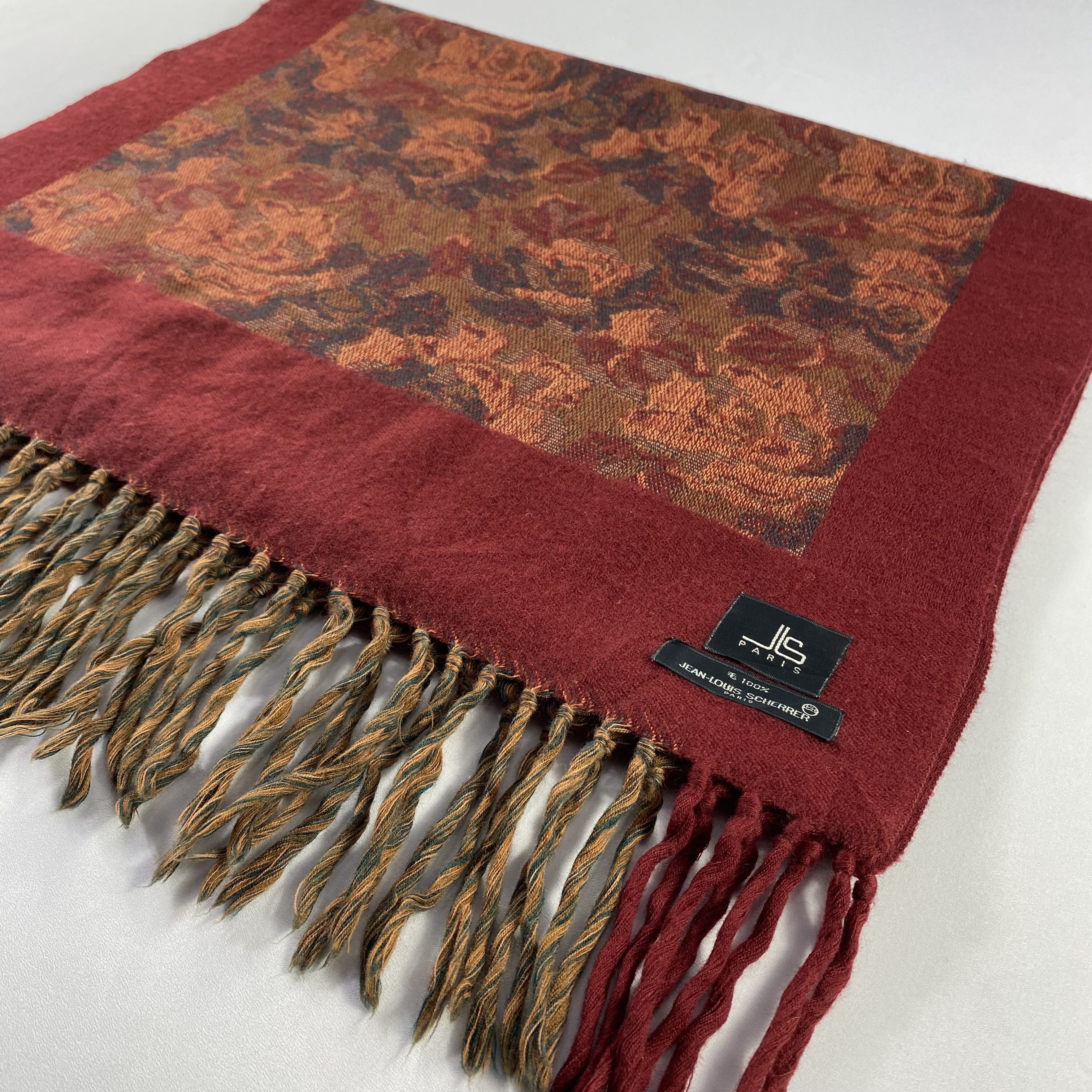 Jean-Louis Scherrer Jean Louis Scherrer Flora Scarf Neck Wrap Big Size Muffler Size ONE SIZE - 3 Thumbnail