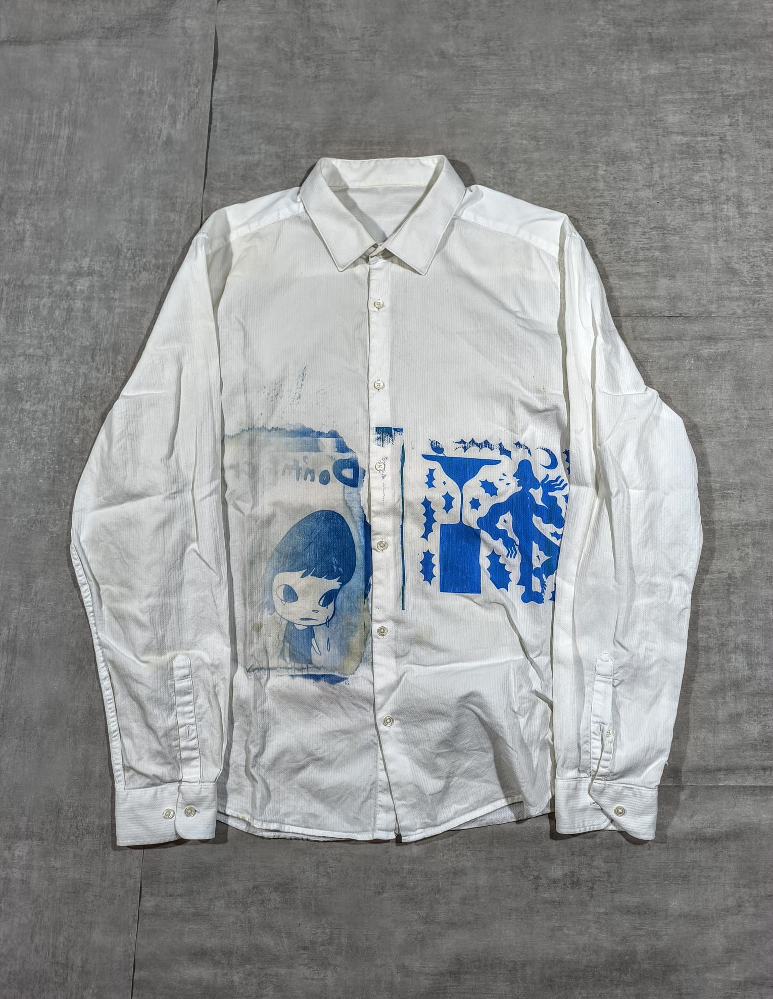 Other avantgarde trashed yoshitomo nara print button shirt Size US L / EU 52-54 / 3 - 1 Thumbnail
