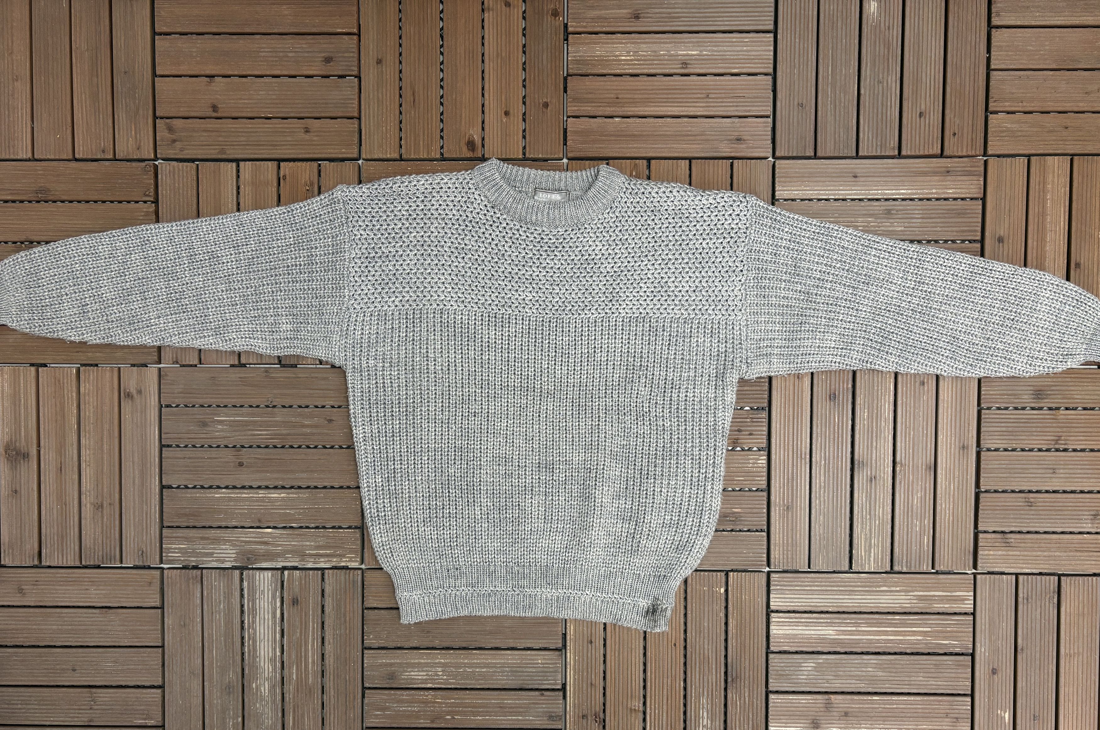Vintage Loft & Brownstone Vintage Grey Knit Sweater Size US L / EU 52-54 / 3 - 5 Thumbnail