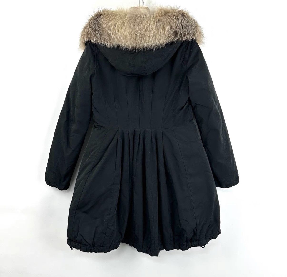 Moncler Moncler Black Fur Collar Waist Down Jacket K12 Size XS / US 0-2 / IT 36-38 - 2 Thumbnail
