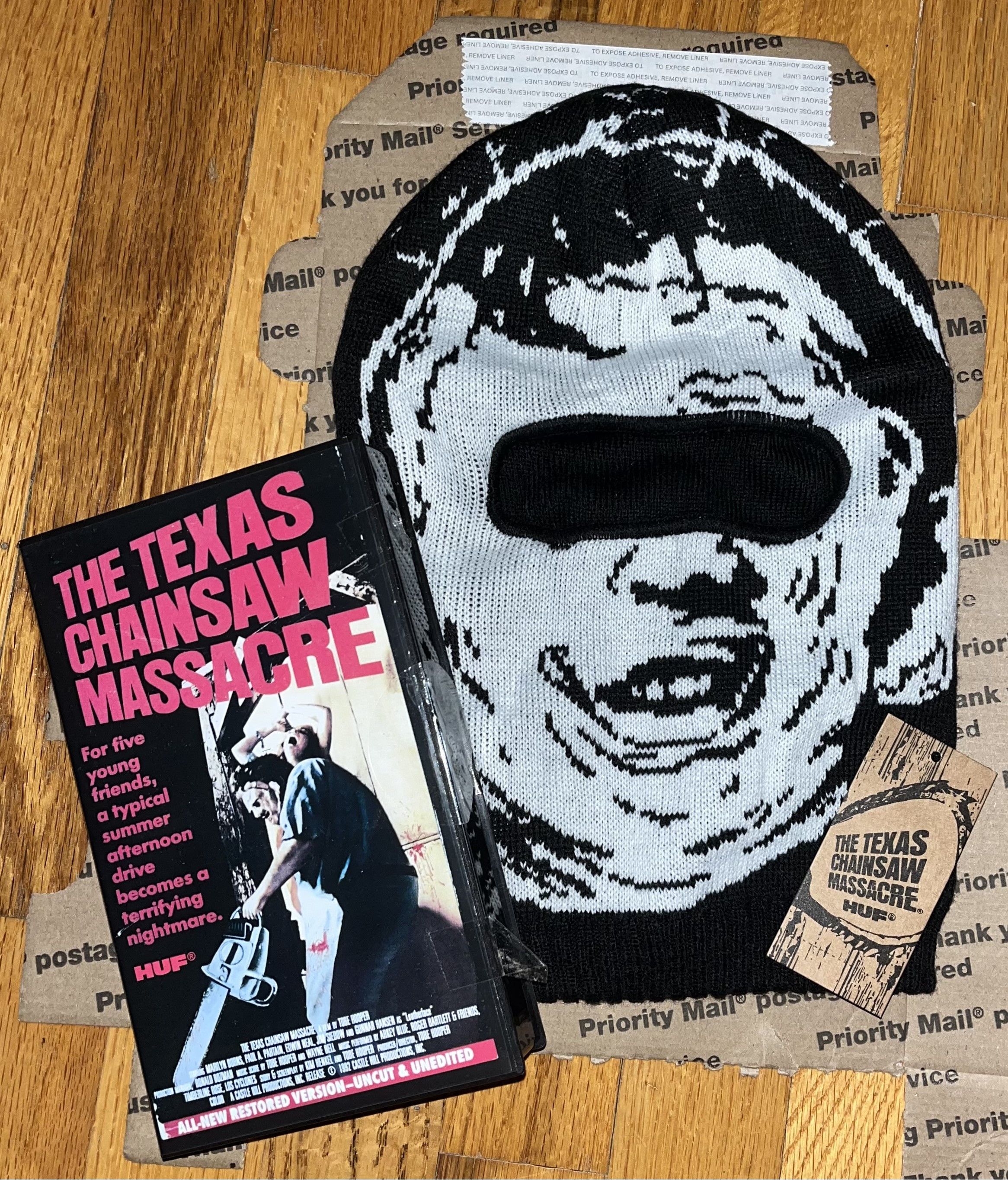 Huf HUF x Texas Chainsaw Massacre Leatherface Balaclava Mask | Grailed