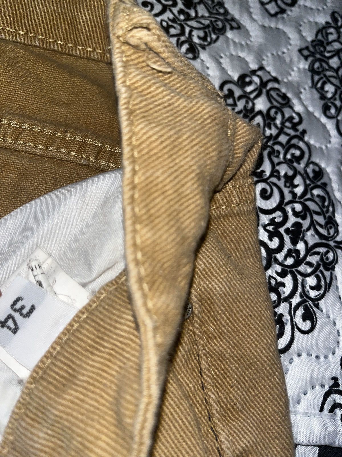 Other Brown Distressed Letter Pants Size 34 Size US 34 / EU 50 - 3 Thumbnail