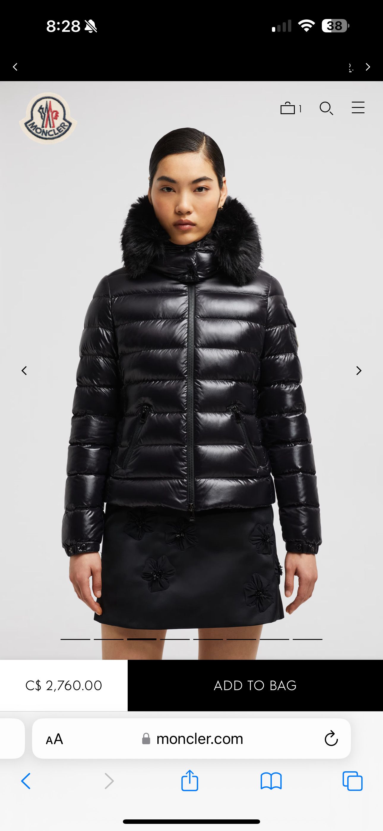 Moncler Moncler Badyf Jacket Size XS / US 0-2 / IT 36-38 - 1 Thumbnail
