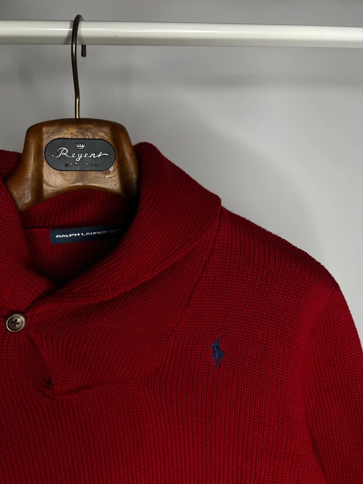 Polo Ralph Lauren Ralph Lauren Sport Pony Logo Red Long Sleeve Sweater Size L / US 10 / IT 46 - 3 Thumbnail