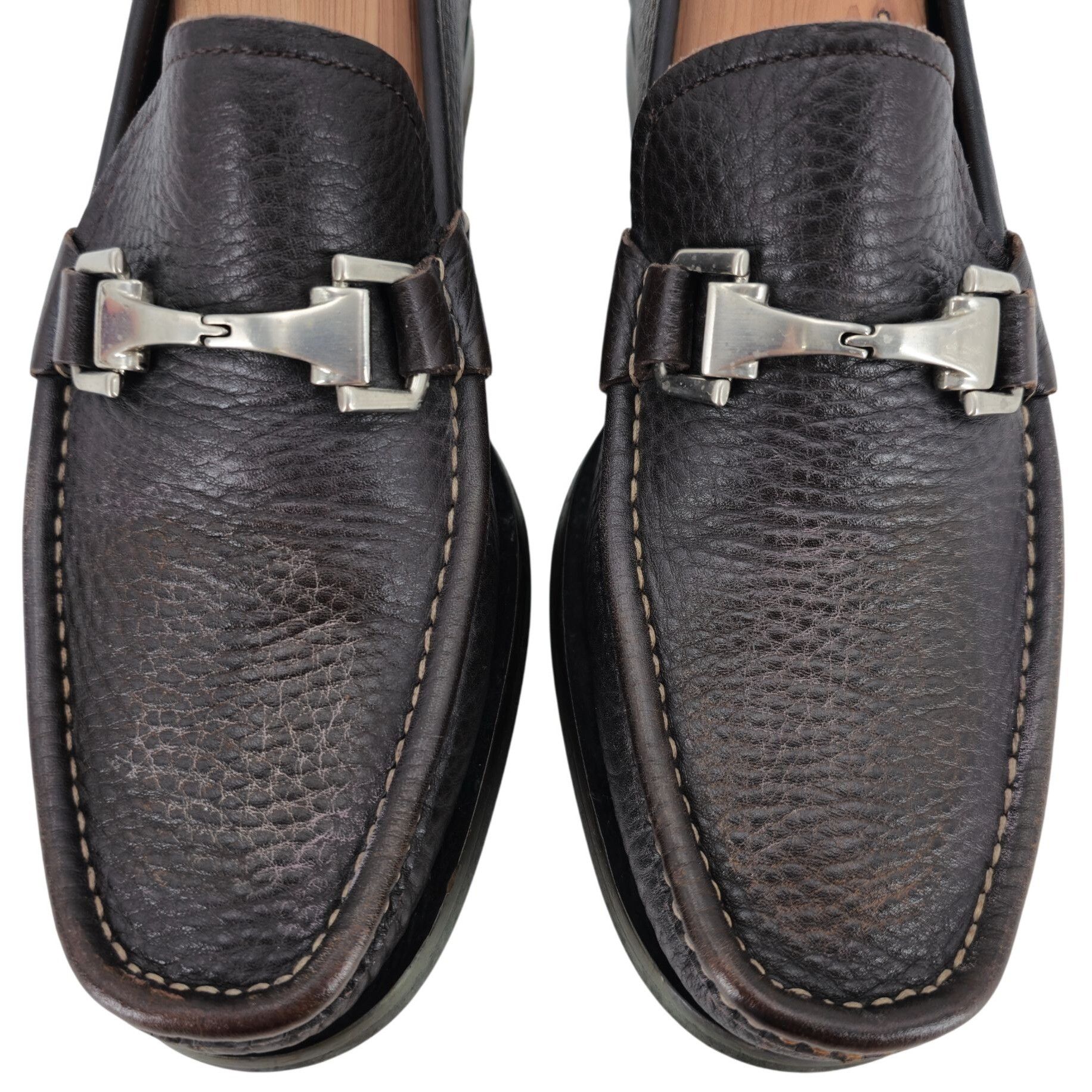 Allen Edmonds Allen Edmonds Italy Firenze Dress Shoes Mens 9 Brown Pebble Size US 9 / EU 42 - 3 Thumbnail