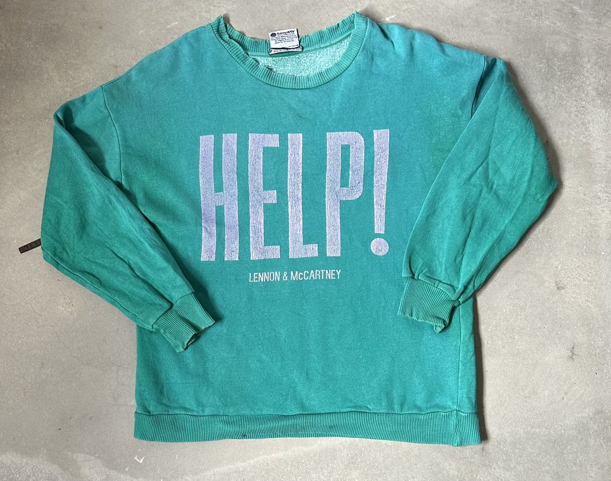 Vintage VINTAGE HELP JOHN LENNON DISTRESSED SWEATSHIRT Size US M / EU 48-50 / 2 - 1 Thumbnail