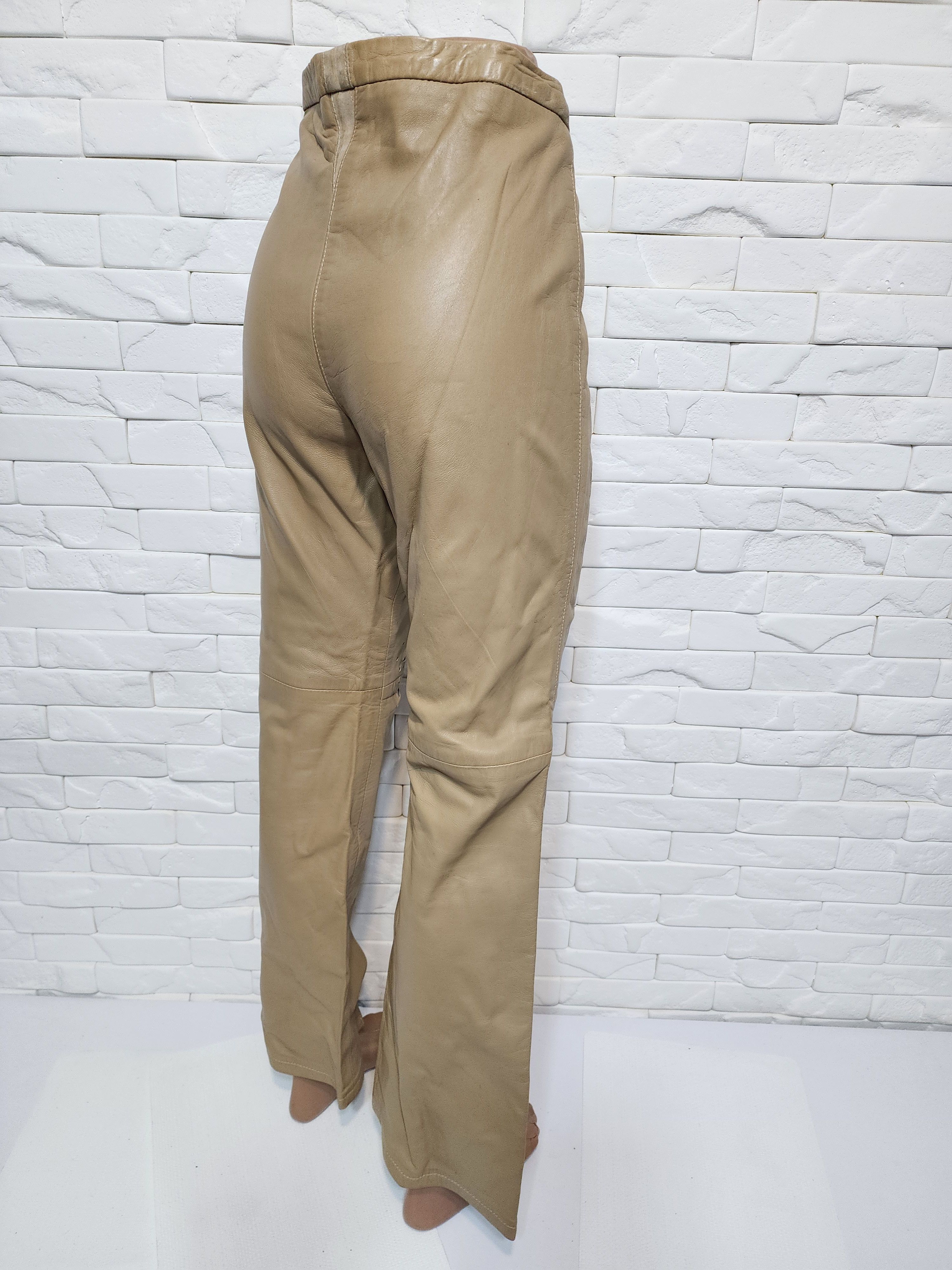 Genuine Leather Women's leather pants. Size 32" / US 10 / IT 46 - 6 Thumbnail