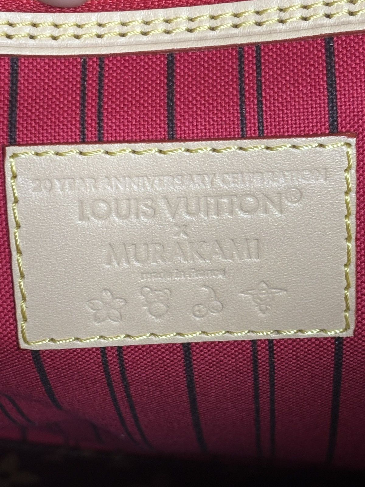 Louis Vuitton Louis Vuitton X Takashi Murakami Neverfull Cherry Size ONE SIZE - 8 Thumbnail