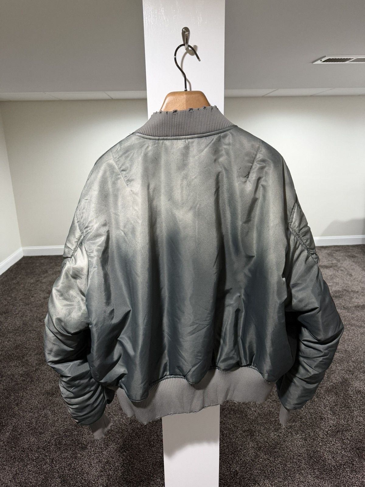 Acne Studios Acnes Studios Olana Distressed Wash Green Bondage Bomber Size US M / EU 48-50 / 2 - 2 Thumbnail